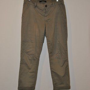 J Brand Alex Crop Green Khaki Tarmac Size 26
